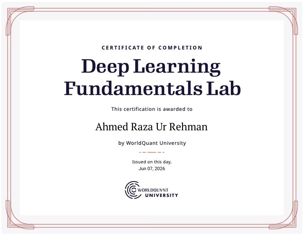 Deep Learning Fundamentals Lab - Intermediate